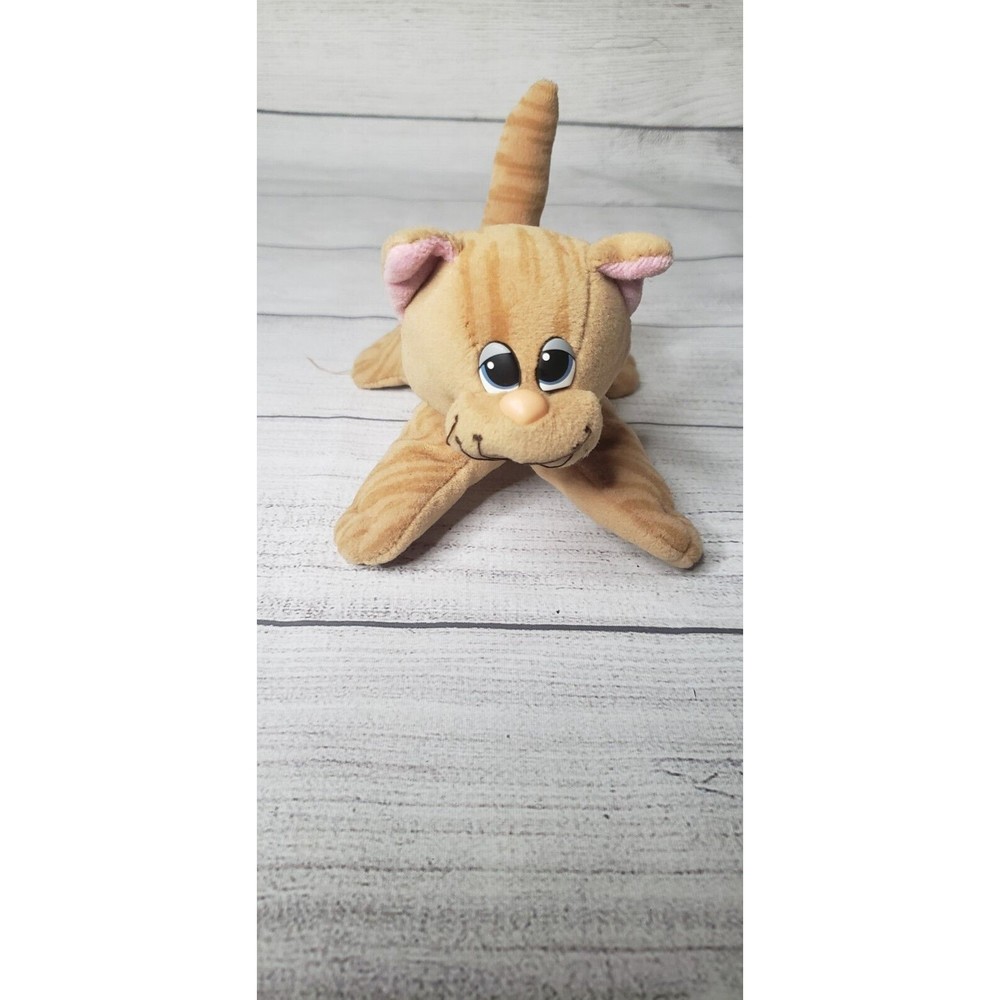 Orange Pound Puppies Purries 1980's Tonka Striped Tabby Cat Vintage - Picture 2 of 6